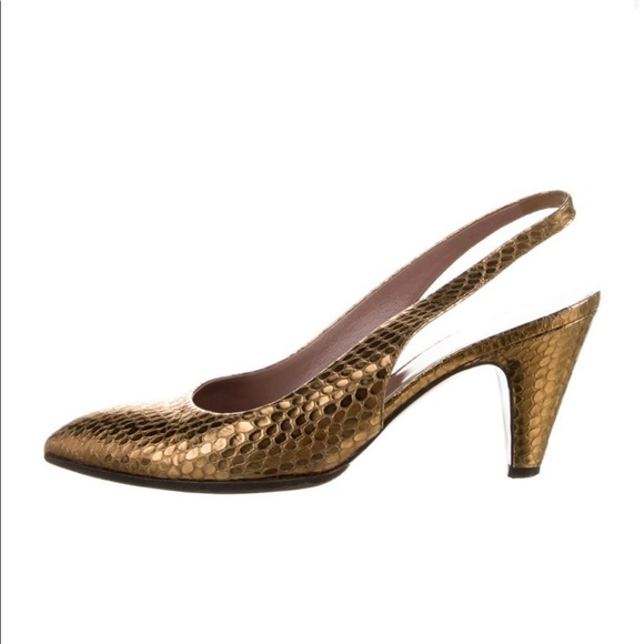 Miu Miu Leather Slingback Pump - Picture 1 of 4